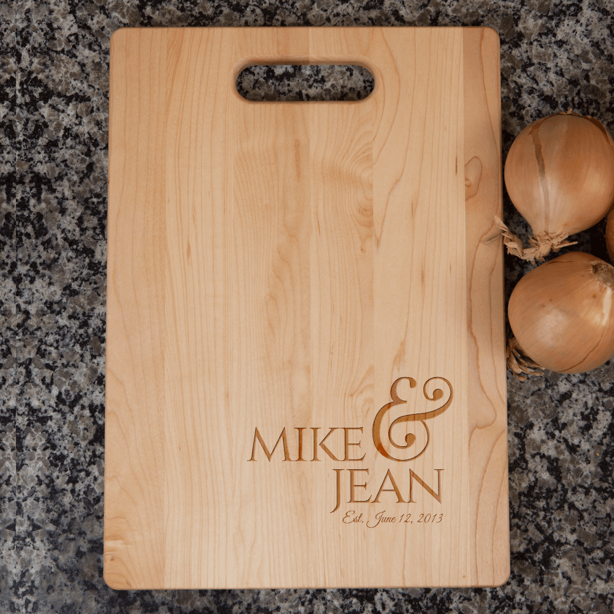 Couples Wedding Anniversary Cutting Board Gift