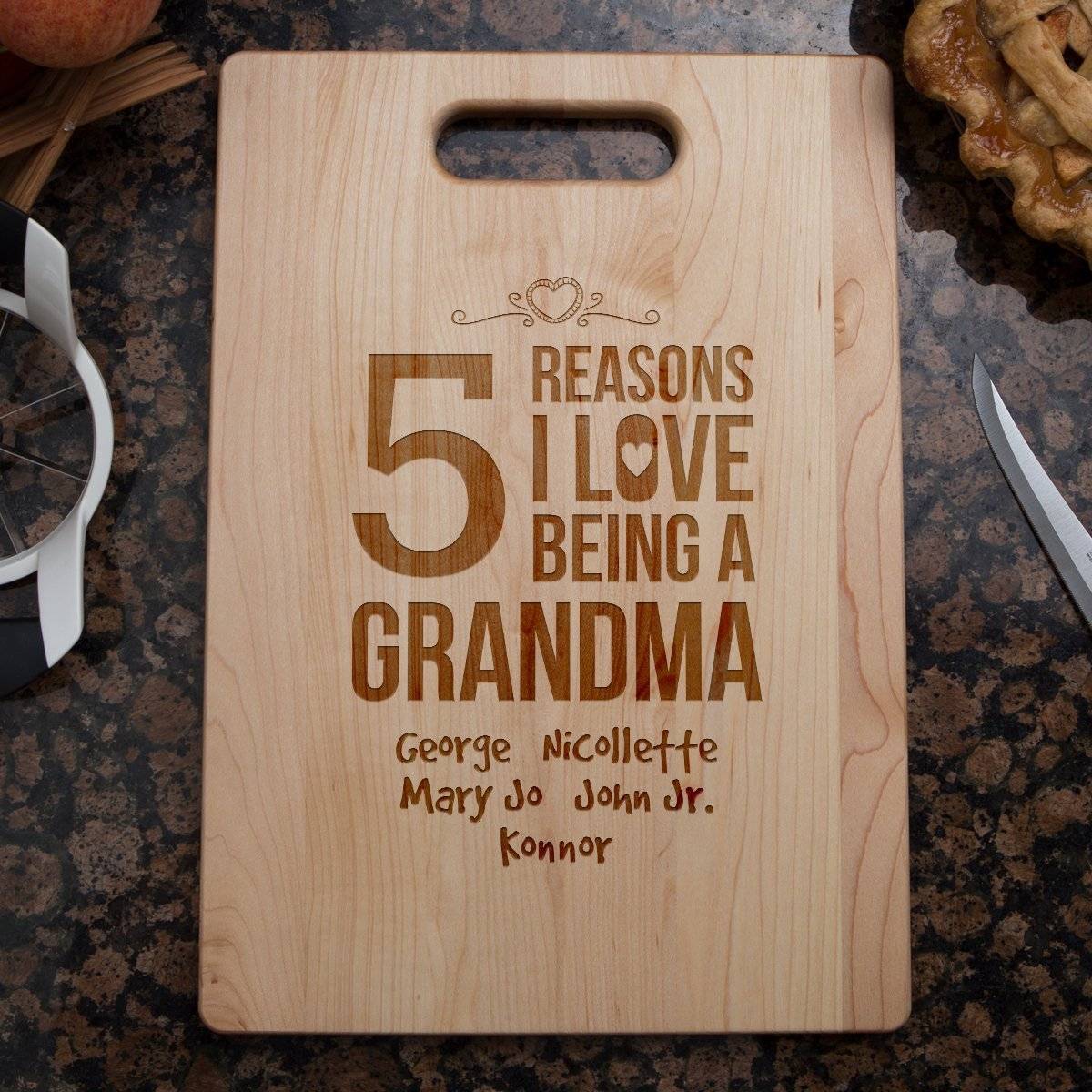 grandma cutting board personalized