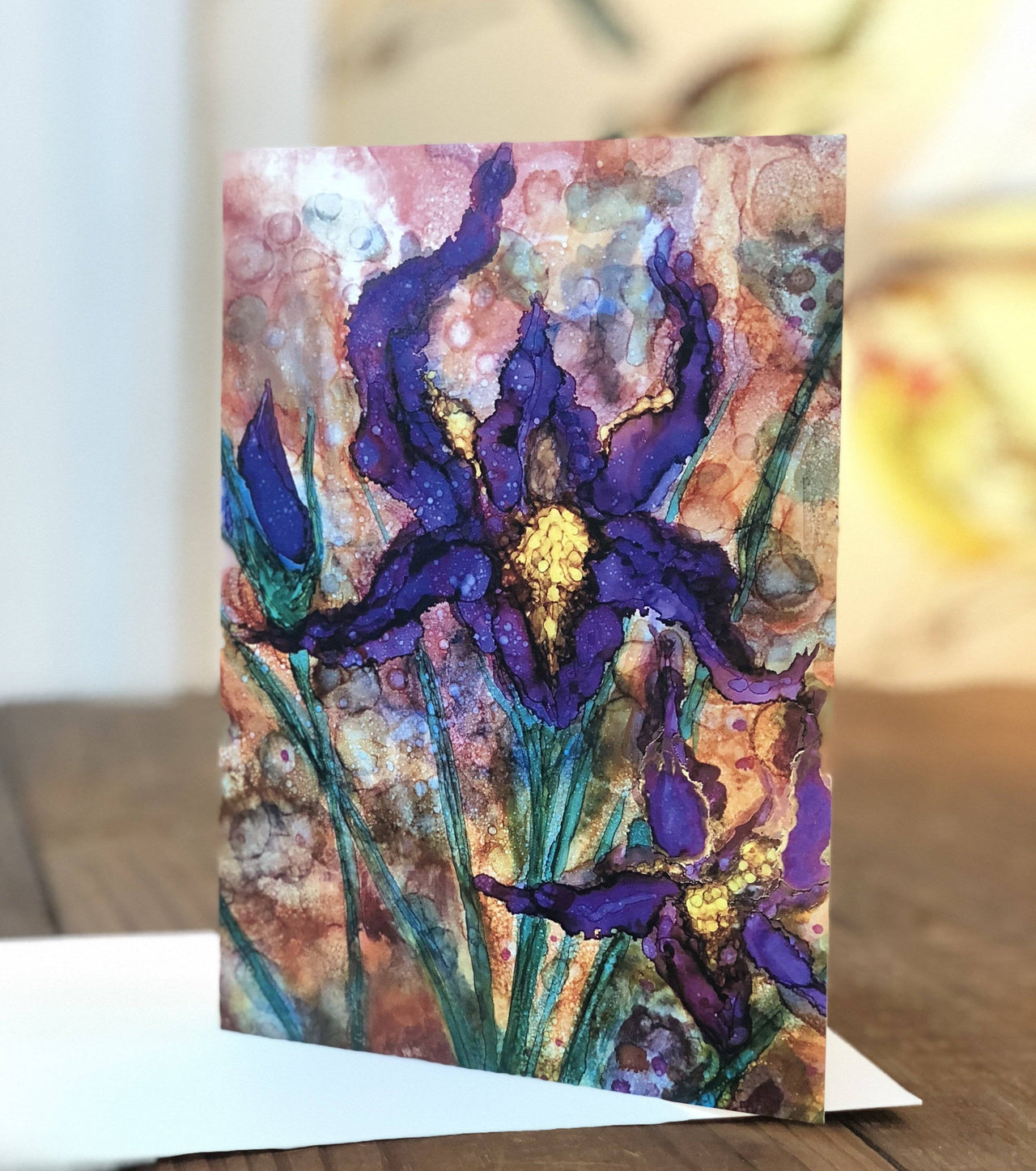 Purple Irises Prints and Cards