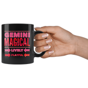 gemini astrology horoscope traits black mug
