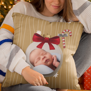 personalized christmas photo pillow
