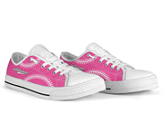 softball mom life pink lowtop shoes