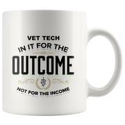 vet tech appreciation gift white mug