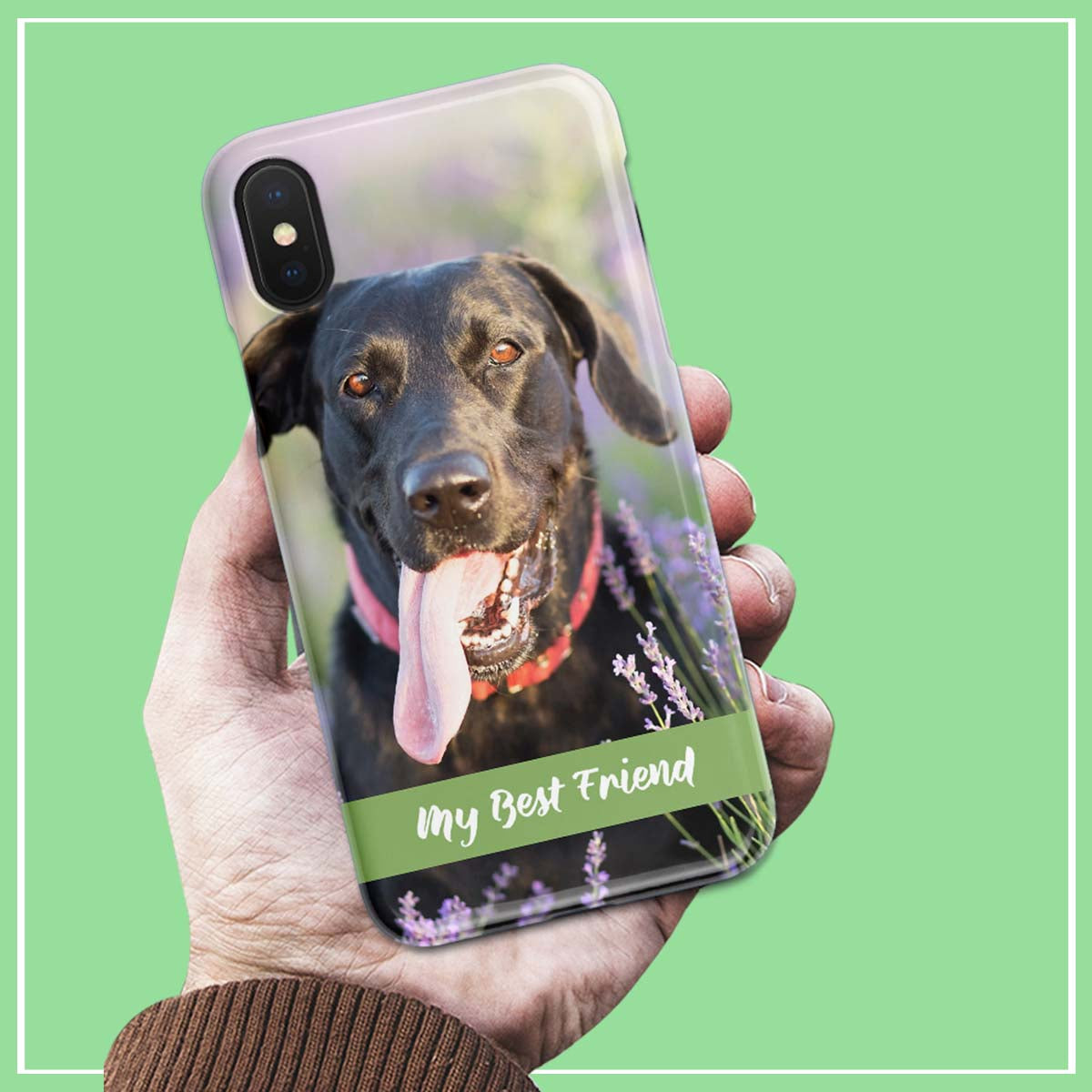 my best friend personalized photo iphone case
