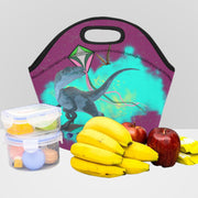 dinosaur insulated lunch bag with zipper neoprene