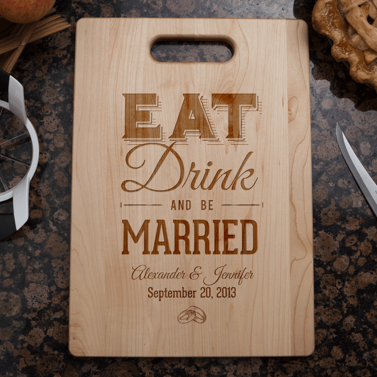 Custom Eat Drink & Be Married Gift