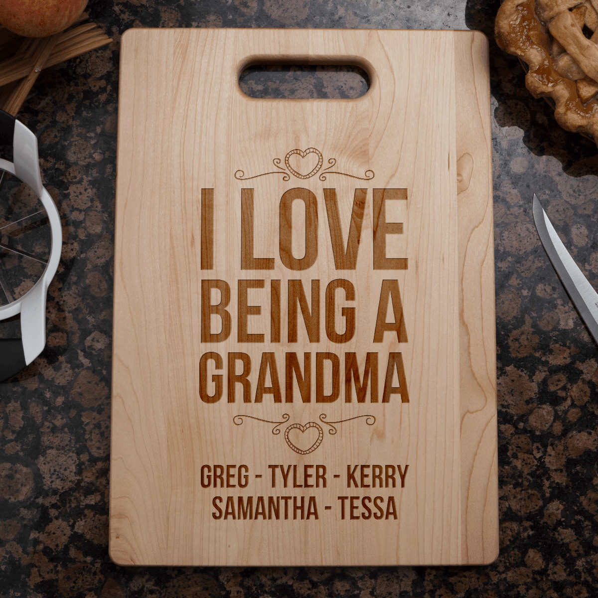 Love Being Grandma Cutting Board