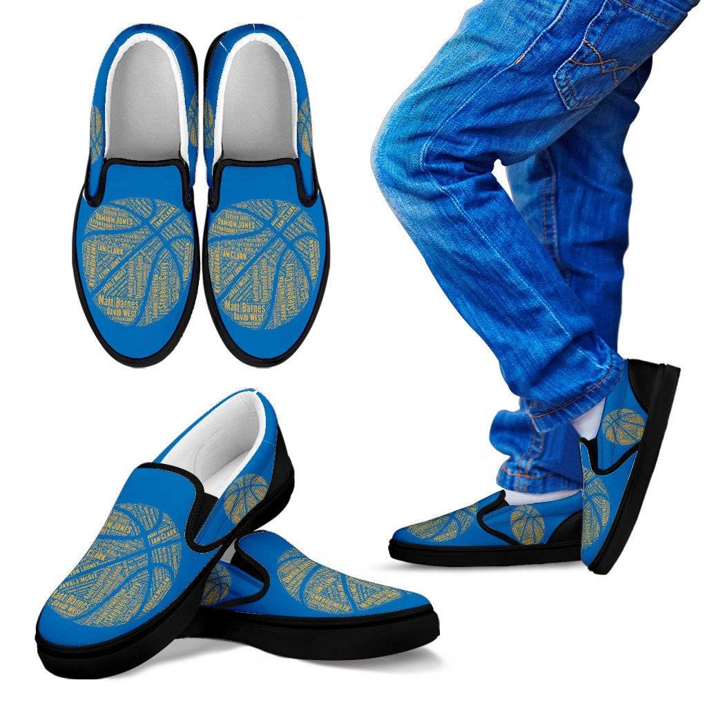 GSW Kids Blue Slip On Shoes
