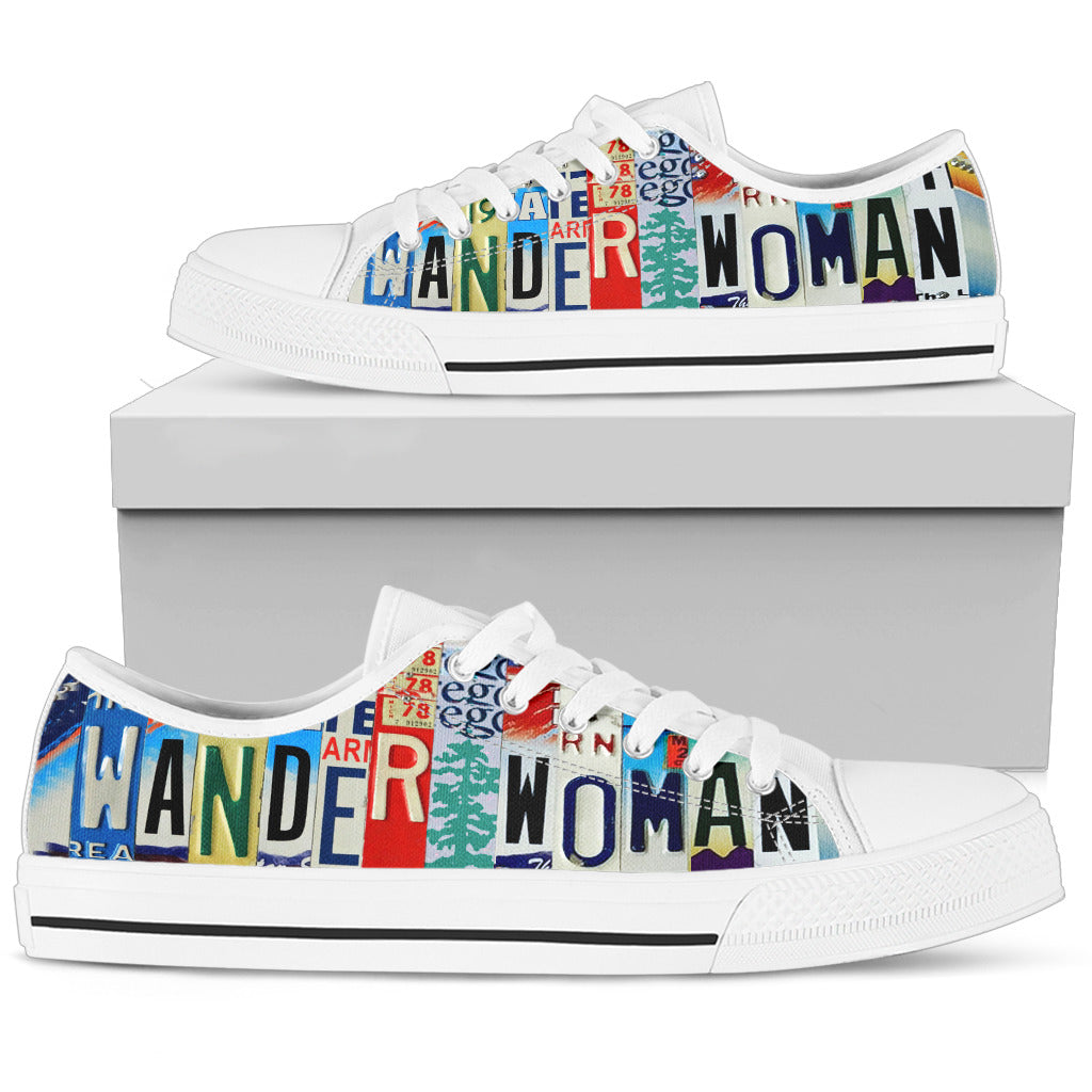 Wander Woman Graphic Canvas Low Top Shoes