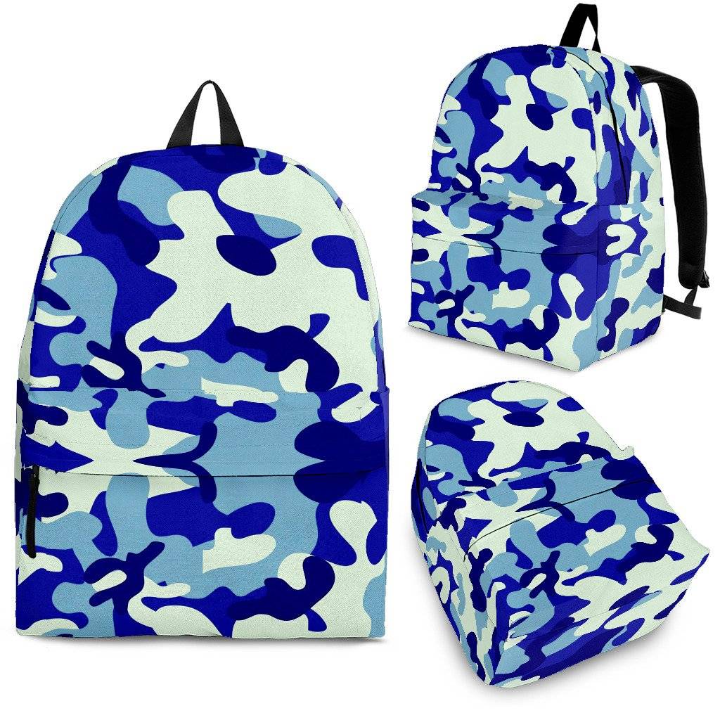 Blue Camouflage Backpack