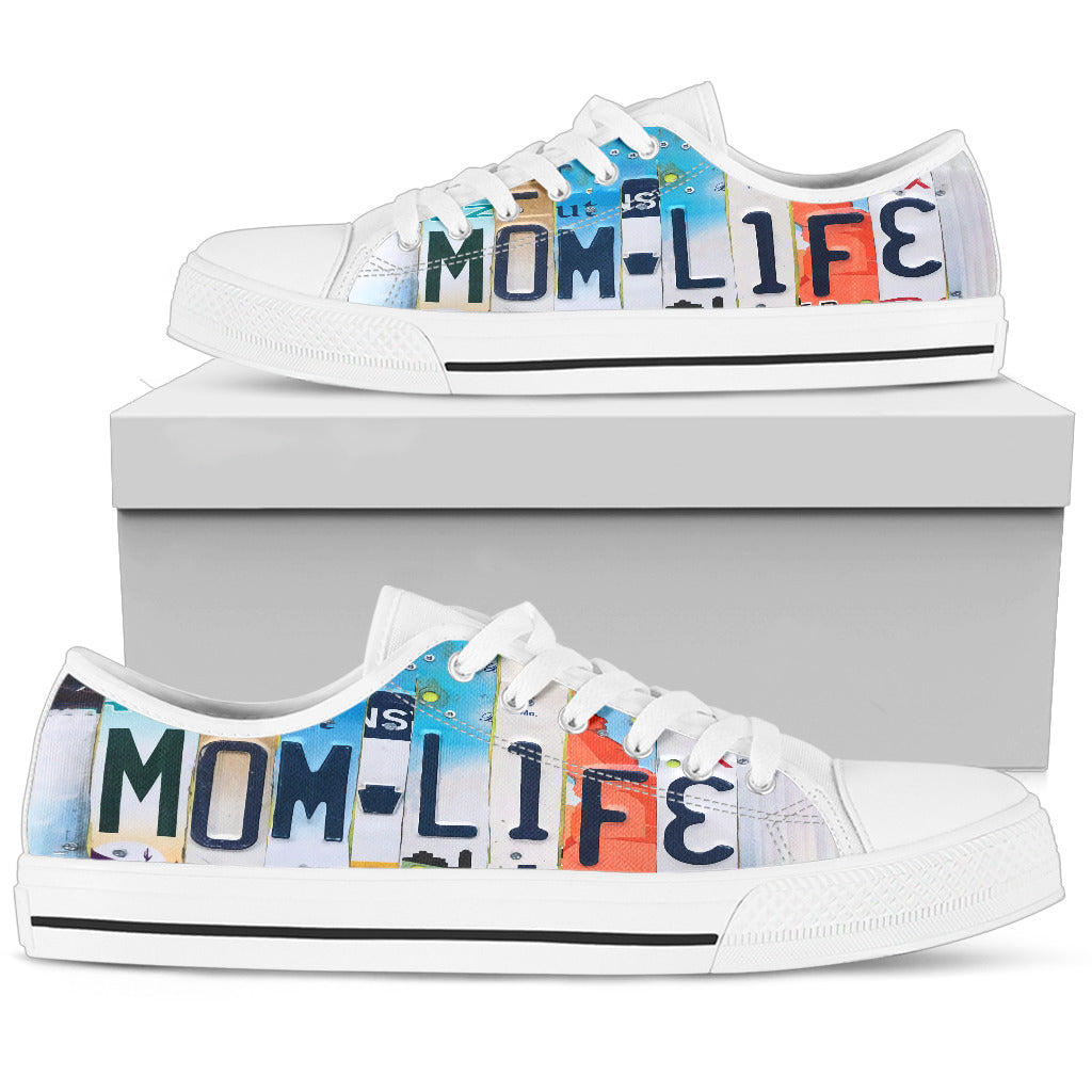 Mom Life Custom Print Low Top Shoes
