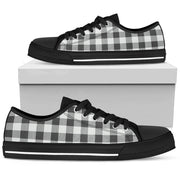 Buffalo Check Sneakers Black and White