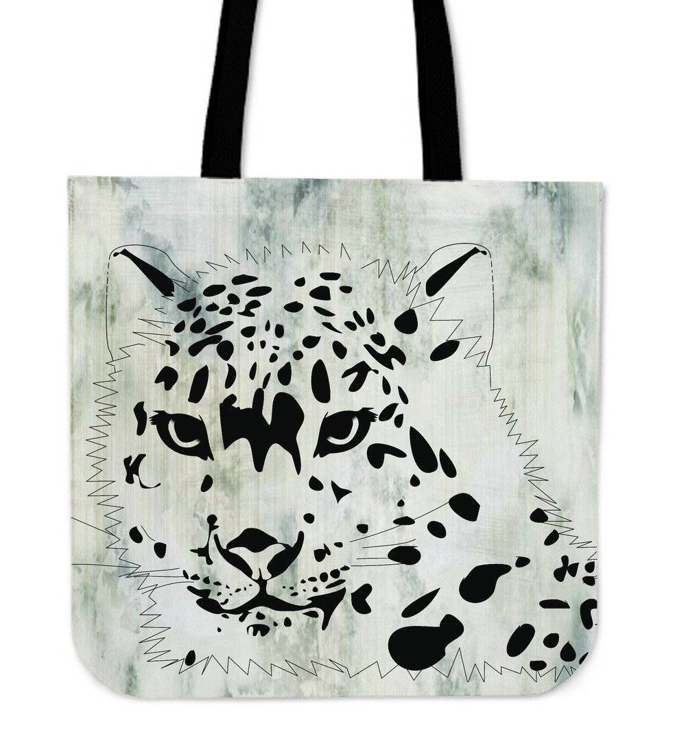 Snow Leopard Tote Bag