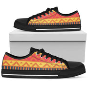 ladies lowtop shoes aztec pattern