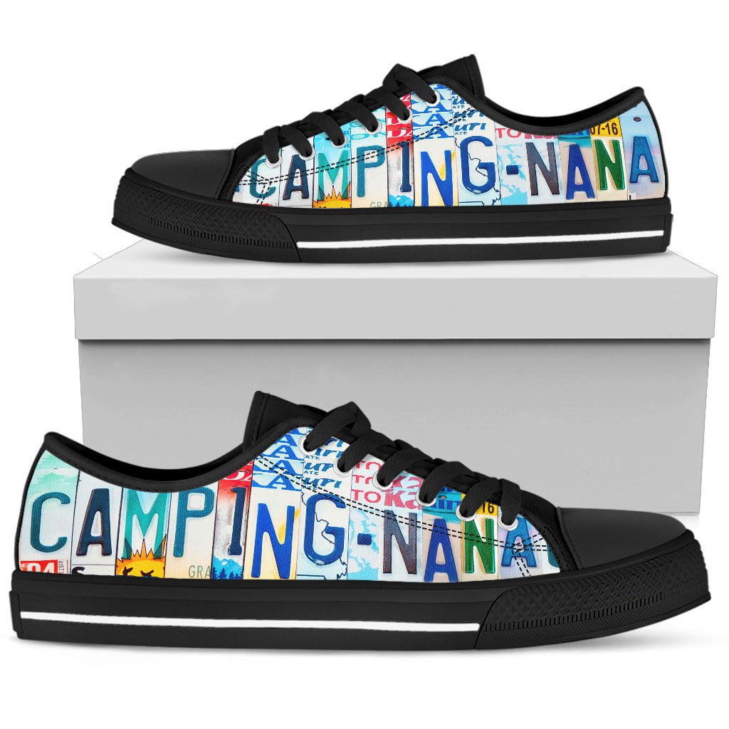 Camping Nana Custom Low Top Shoes
