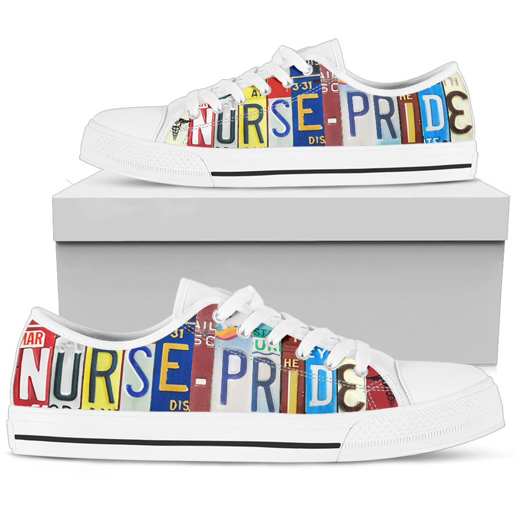 Nurse Pride Low Top Custom Canvas Shoes