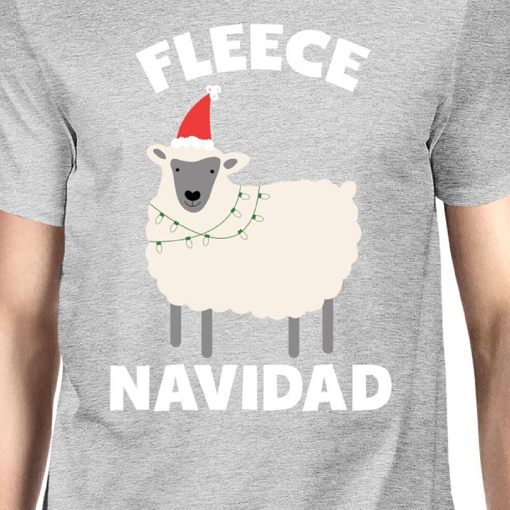 Fleece Navidad Grey Men's Shirt Funny Christmas Gift Graphic Tee