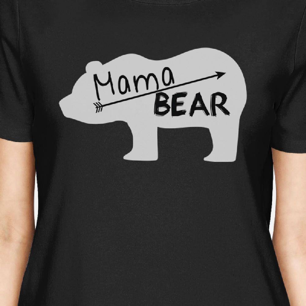 Mama Bear Women's Black Short Sleeve Top Perfect Summer Trip Shirt