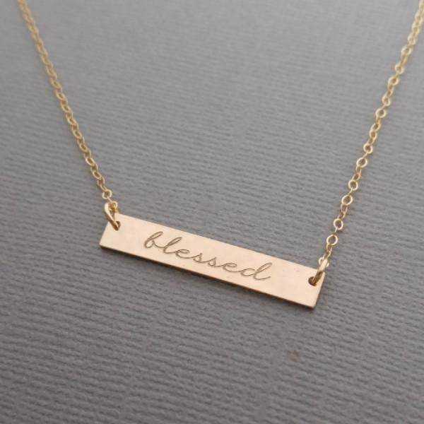 Blessed Necklace Sterling Silver in Rose Gold