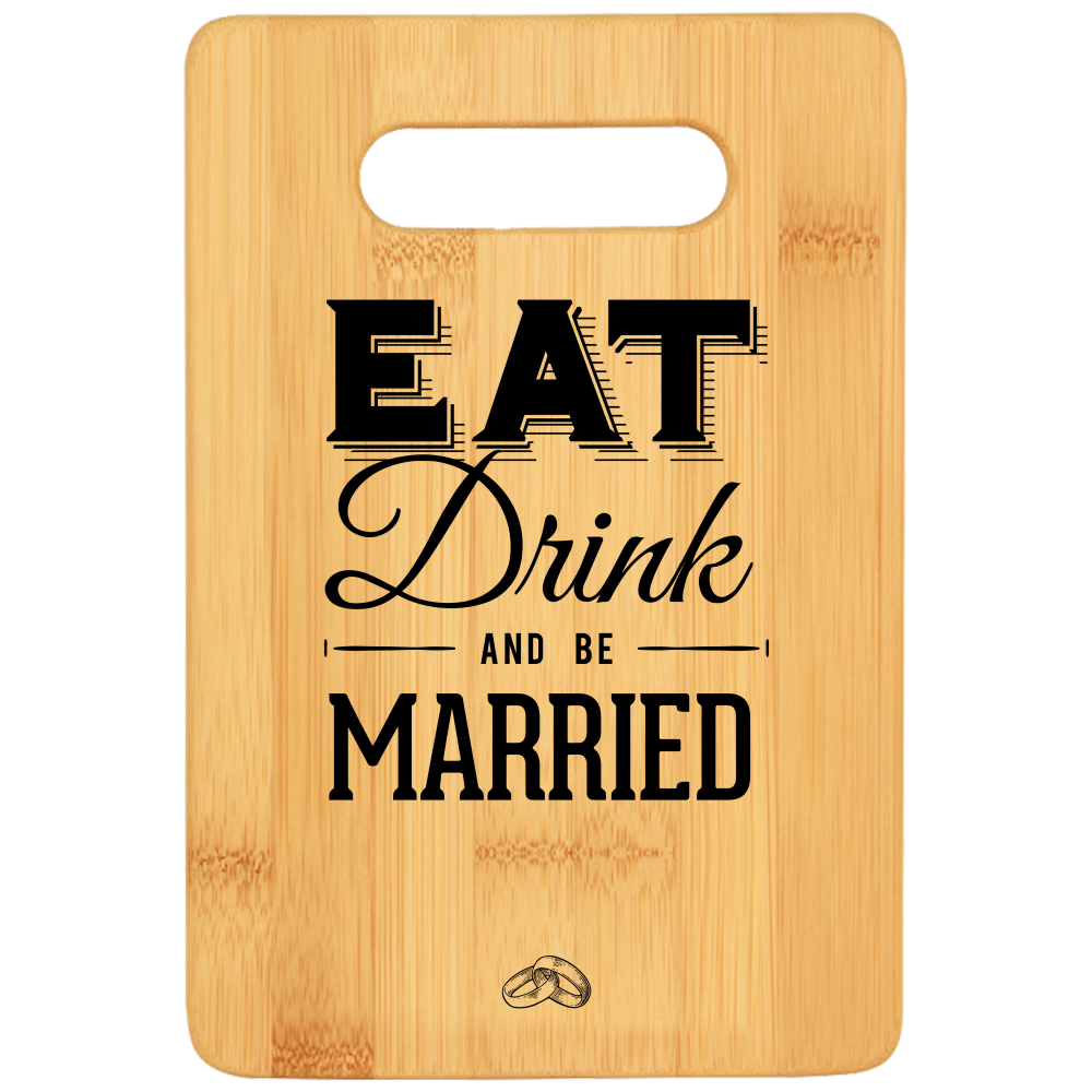 Eat Drink Board - Bamboo {Laser Etched No Colored Art}