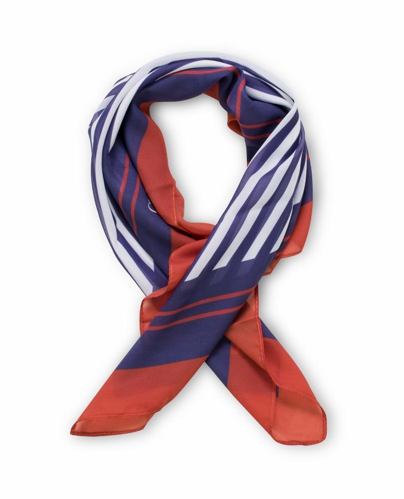 red white and blue women's scarf