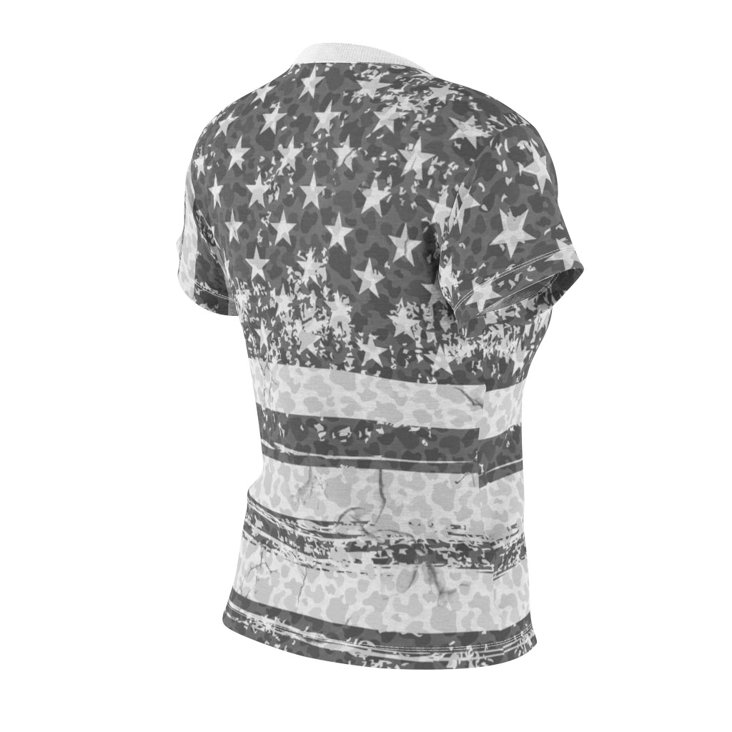 american flag black and white camo allover print t shirt