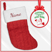 personalized red christmas stockings