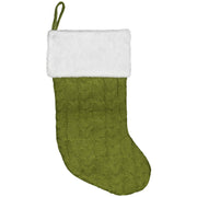 personalized green christmas stockings