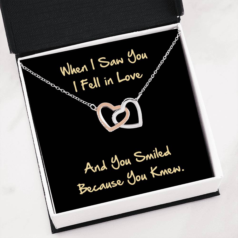 Love Quote Hearts Necklace