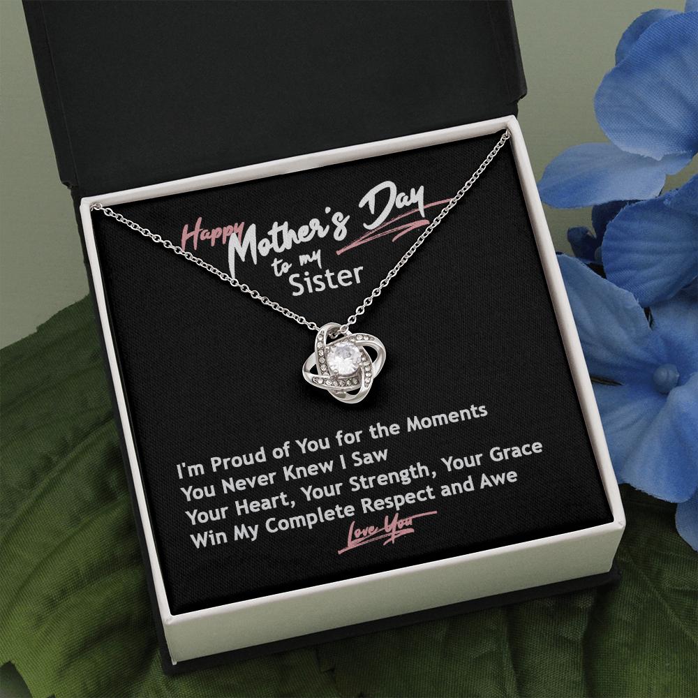 Mother's Day Necklace and Card for Sister