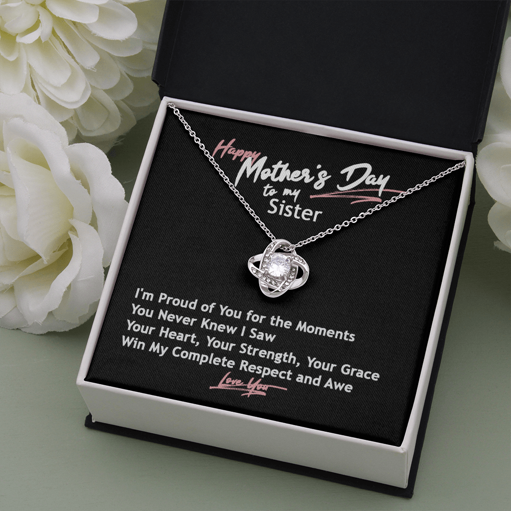 Mother's Day Necklace and Card for Sister
