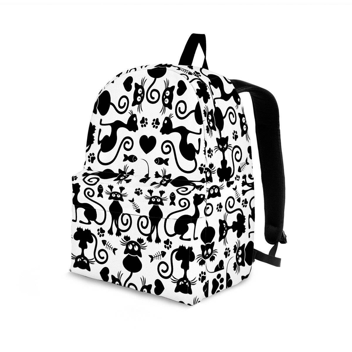 Cats White Backpack
