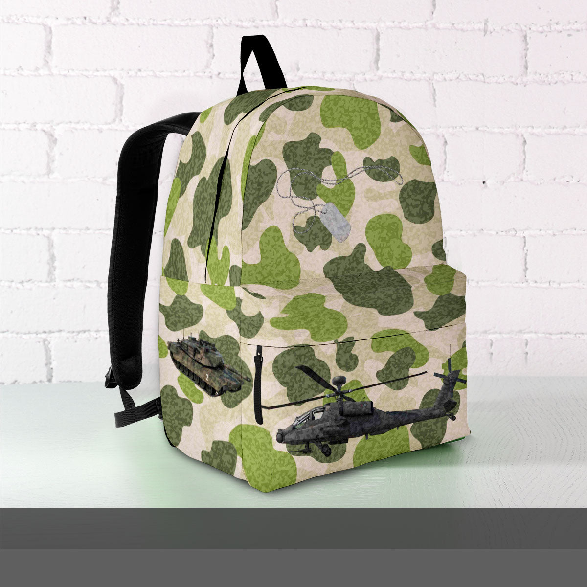 camo backpack green military