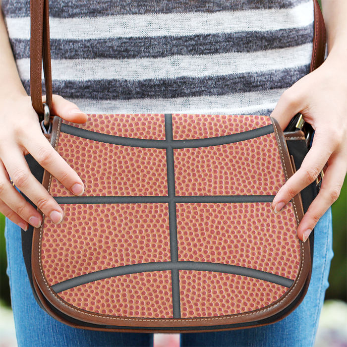 basketball crossover saddle bag purse