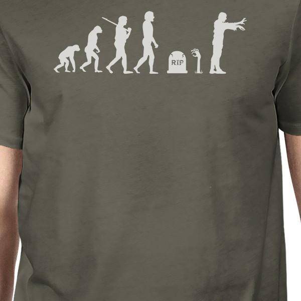 Zombie Evolution Mens Dark Grey Shirt