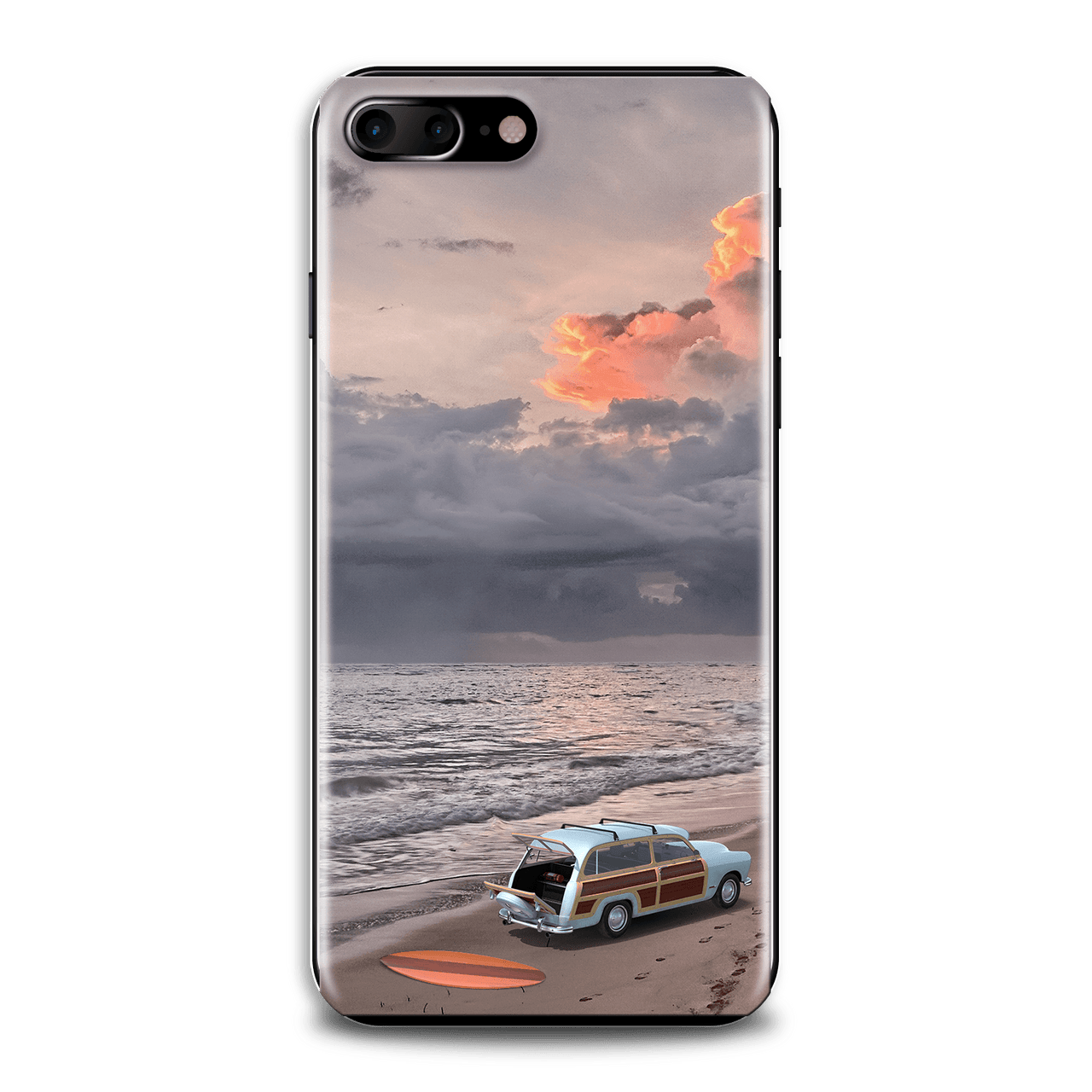 Surfboard Beach Scene Mobile Phone Case Cover