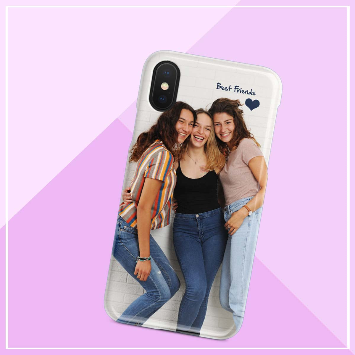 best friends photo iphone case