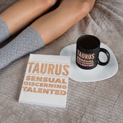 taurus horoscope astrology traits custom black mug