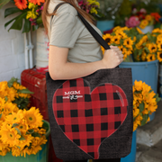 personalized country heart tote