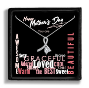 mothers day jewelry and message card romantic