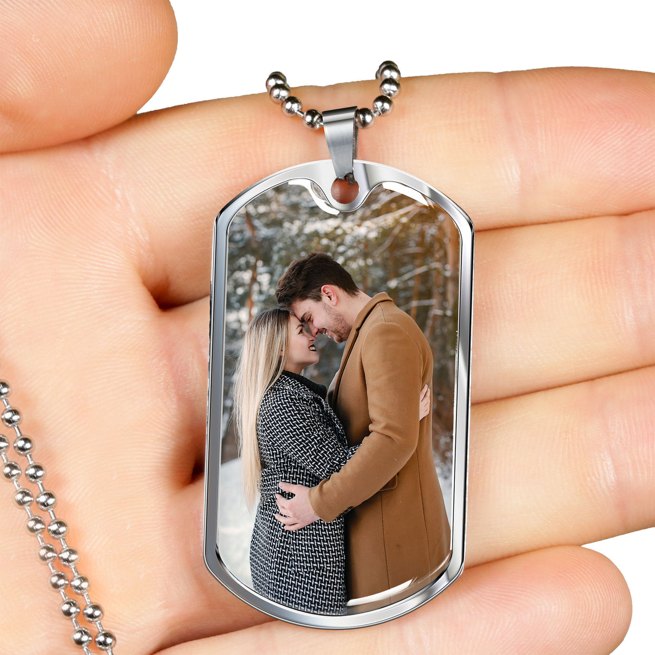 photo personalized necklace dog tag