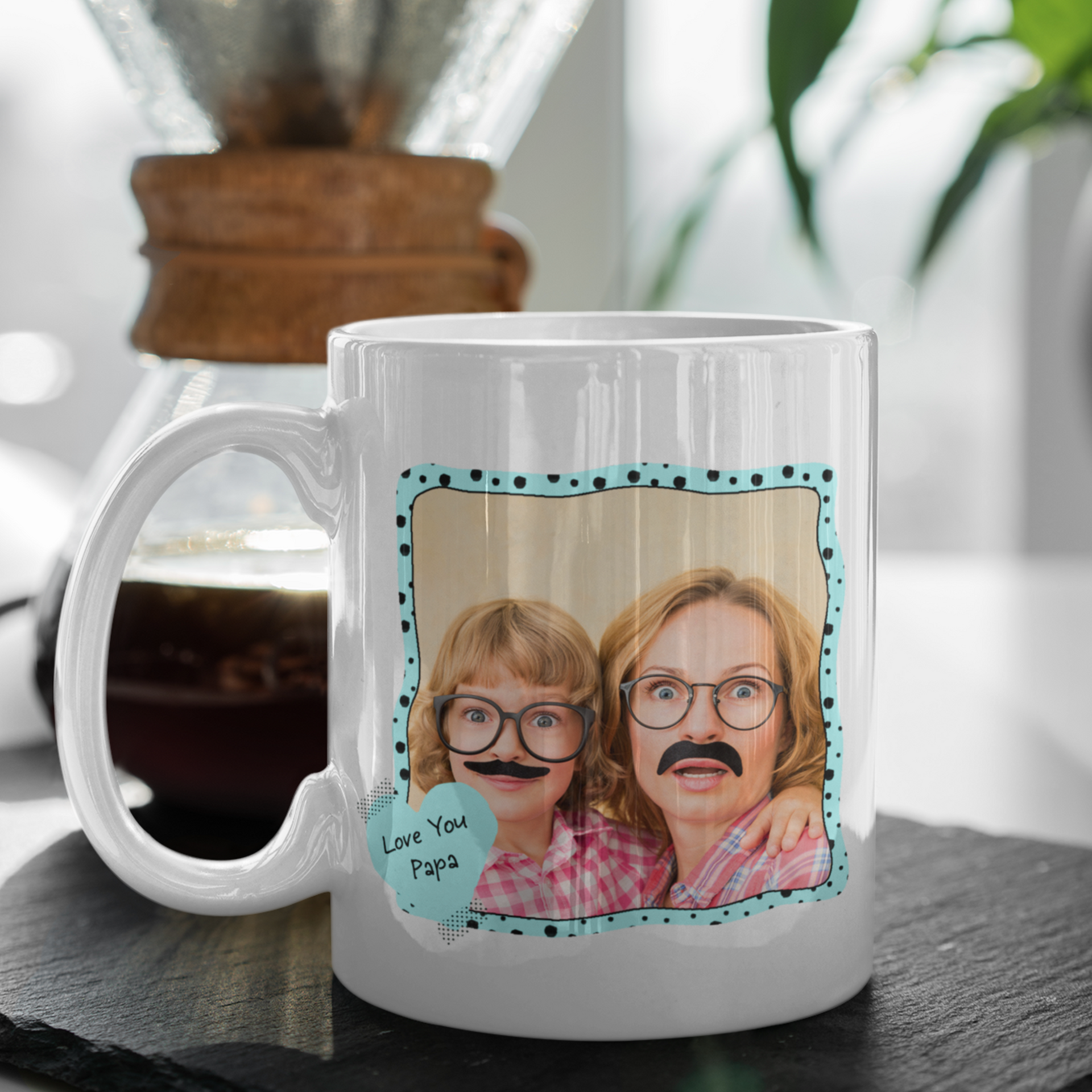 love you papa personalized photo mug gift