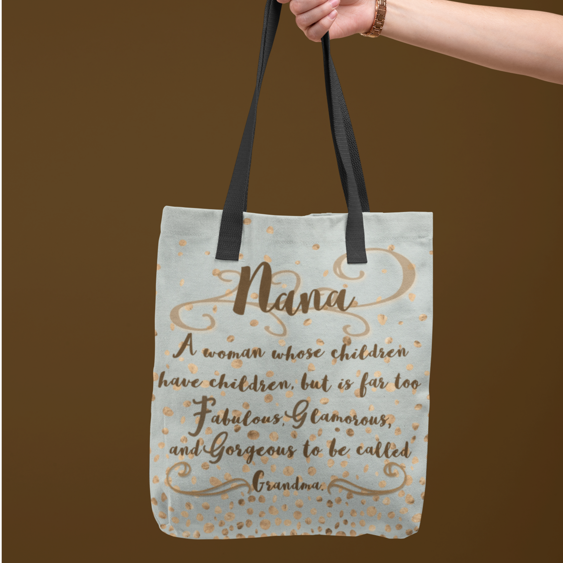 nana gift nana quote custom tote bag