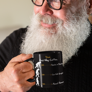 neanderthal black coffee mug dad gift