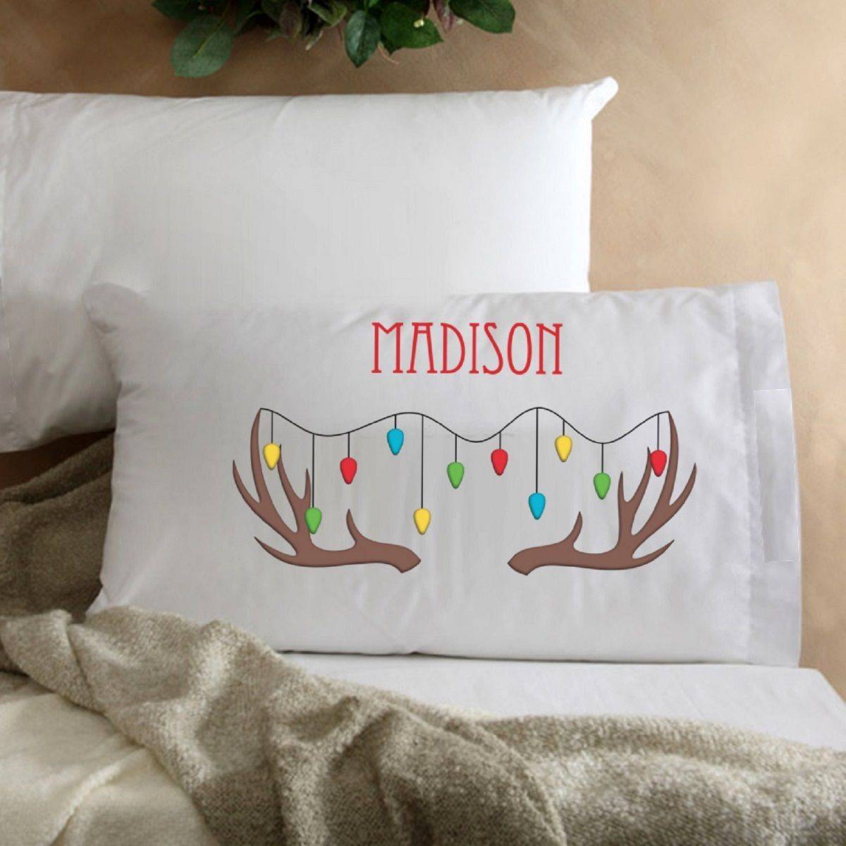 Reindeer Personalized Pillowcase