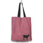 No Goats No Glory Tote Bag Two Sides Two Designs in Red Back View