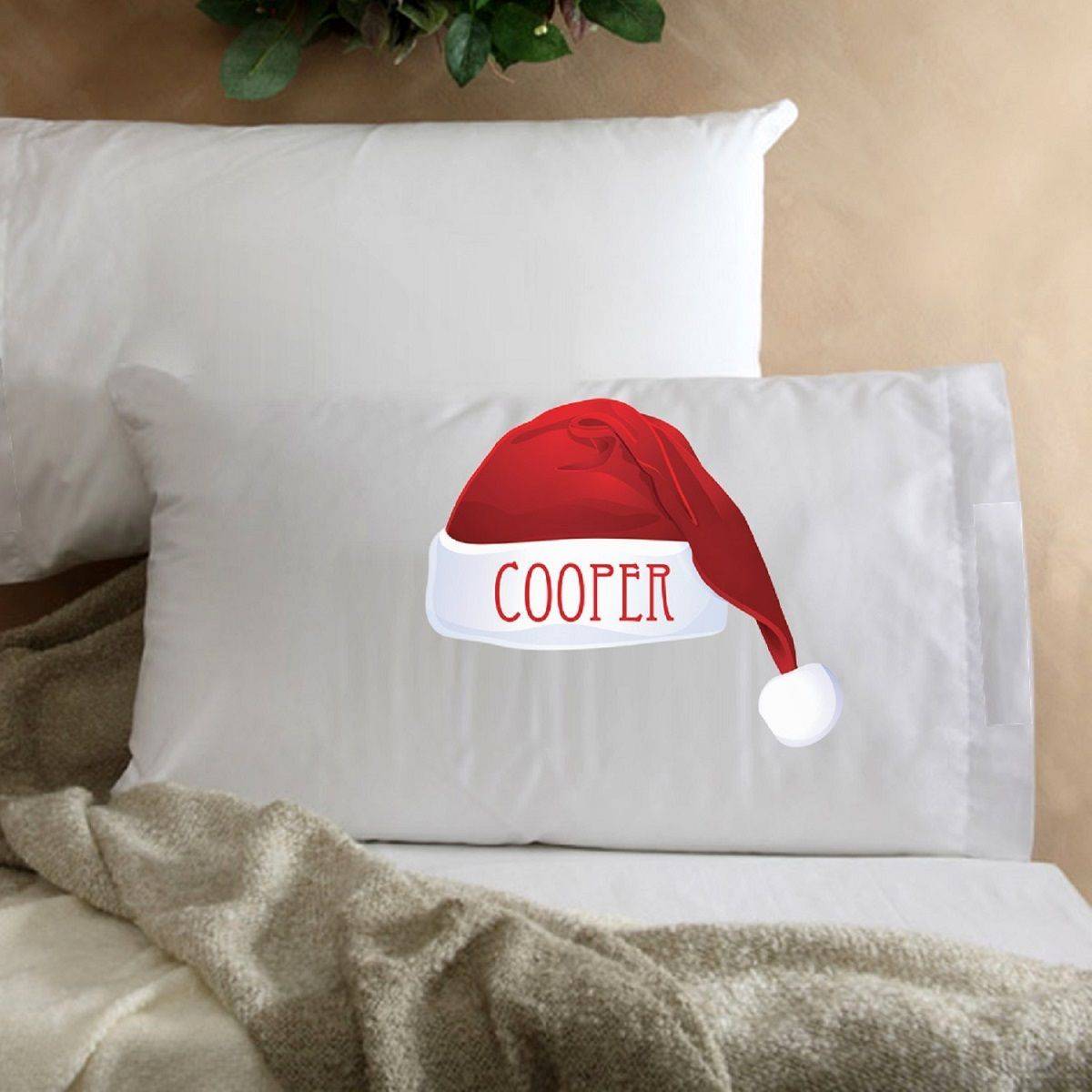 Santa Hat Personalized Pillowcase