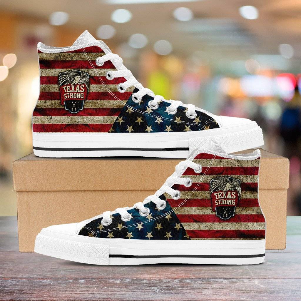 teas strong graphic sneakers patriotic