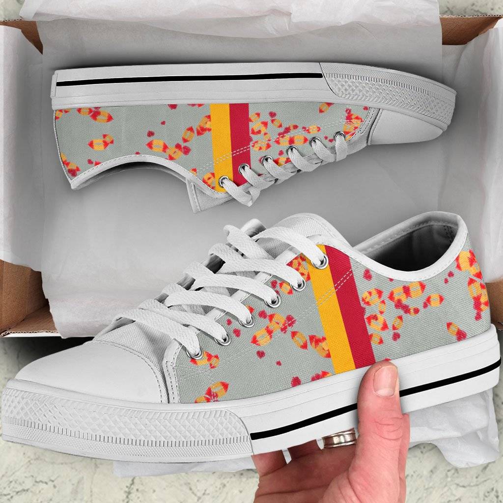 Iowa State Cyclones Sneakers for Women Low Top White Soles