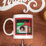 personalized holiday photo coffee cup
